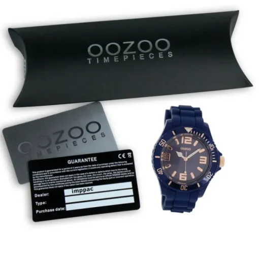 Oozoo Damen Armbanduhr Timepieces Analog Silikon dunkelblau UOC5048A