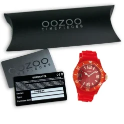 Oozoo Damen Armbanduhr Timepieces Analog Silikon rot UOC5050A