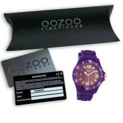 Oozoo Damen Armbanduhr Timepieces Analog Silikon lila UOC5051A