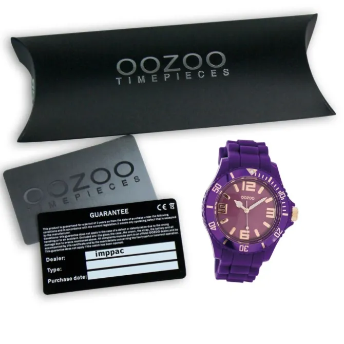 Oozoo Damen Armbanduhr Timepieces Analog Silikon lila UOC5051A