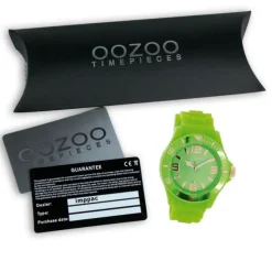 Oozoo Damen Armbanduhr Timepieces Analog Silikon grün UOC5058A