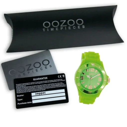 Oozoo Damen Armbanduhr Timepieces Analog Silikon grün UOC5058A
