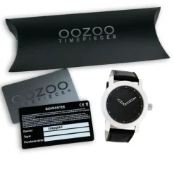 Oozoo Damen Armbanduhr Timepieces Analog Leder schwarz UOC5154A