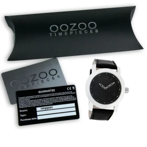 Oozoo Damen Armbanduhr Timepieces Analog Leder schwarz UOC5154A