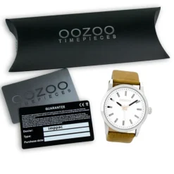 Oozoo Damen Armbanduhr Timepieces Analog Leder beige UOC7035A