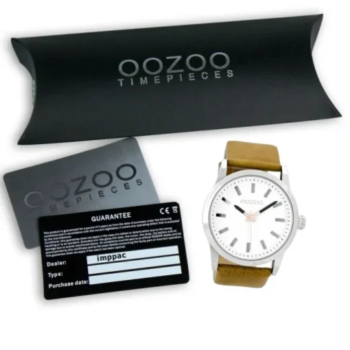 Oozoo Damen Armbanduhr Timepieces Analog Leder beige UOC7035A