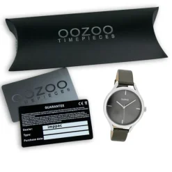 Oozoo Damen Armbanduhr Timepieces Analog Leder schwarz UOC8348A