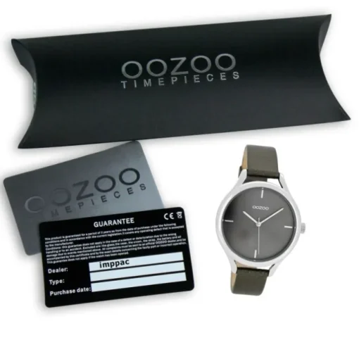 Oozoo Damen Armbanduhr Timepieces Analog Leder schwarz UOC8348A
