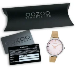 Oozoo Damen Armbanduhr Timepieces Analog Leder beige UOC8356A
