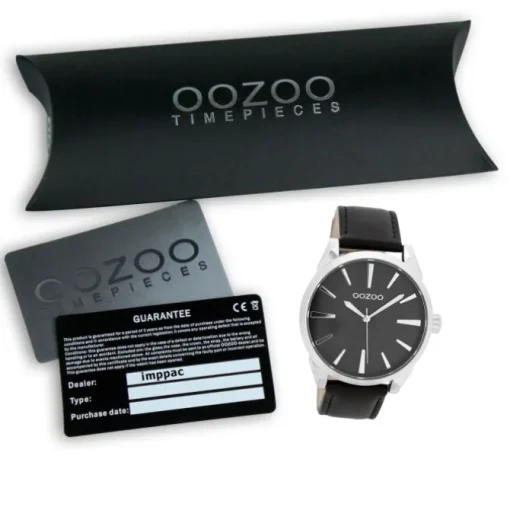 Oozoo Damen Armbanduhr Timepieces Analog Leder schwarz UOC8364A