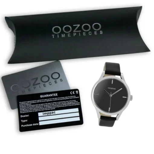 Oozoo Damen Armbanduhr Timepieces Analog Leder schwarz UOC9144A