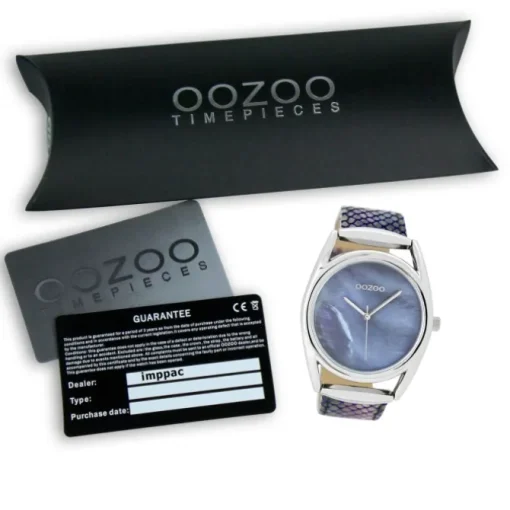 Oozoo Damen Armbanduhr Timepieces Analog Leder blau UOC9167A