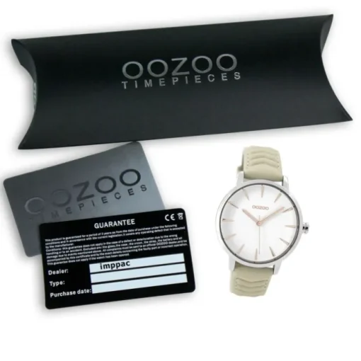Oozoo Damen Armbanduhr Timepieces Analog Leder beige UOC9505A