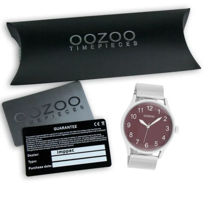 Oozoo Damen Armbanduhr Timepieces Analog Metall silber UOC9517A