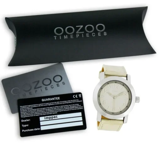 Oozoo Damen Armbanduhr Timepieces Analog Leder beige UOC5150A