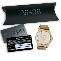 Oozoo Damen Armbanduhr Timepieces Analog Leder gelb UOC6510A