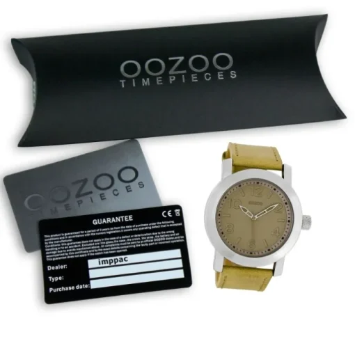 Oozoo Damen Armbanduhr Timepieces Analog Leder gelb UOC5151A