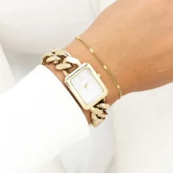 Oozoo Damen Armbanduhr Timepieces Analog Metall gold UOC11272