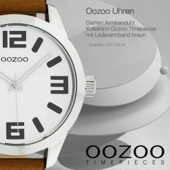 Oozoo Damen Armbanduhr Timepieces C1051 Analog Leder braun UOC1051A