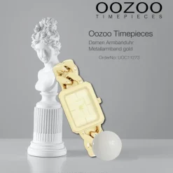 Oozoo Damen Armbanduhr Timepieces Analog Metall gold UOC11273