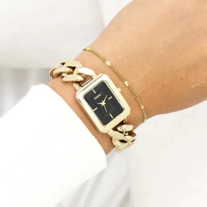 Oozoo Damen Armbanduhr Timepieces Analog Metall gold UOC11274