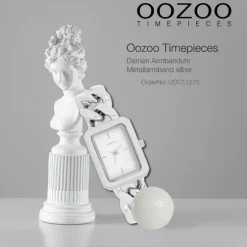 Oozoo Damen Armbanduhr Timepieces Analog Metall silber UOC11270