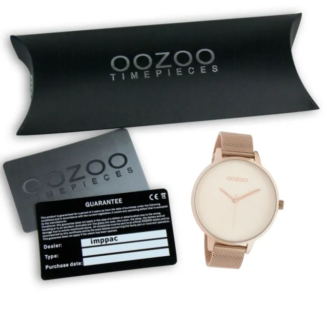 Oozoo Damen Armbanduhr Timepieces Analog Metall rosegold UOC10864
