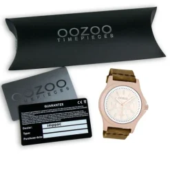 Oozoo Damen Armbanduhr Timepieces Analog Leder braun UOC6512A