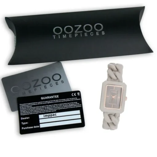 Oozoo Damen Armbanduhr Timepieces Analog Kunststoff taupe braun UOC11275