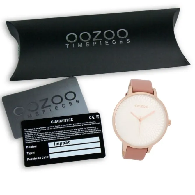 Oozoo Damen Armbanduhr Timepieces Analog Leder rosa UOC9725A