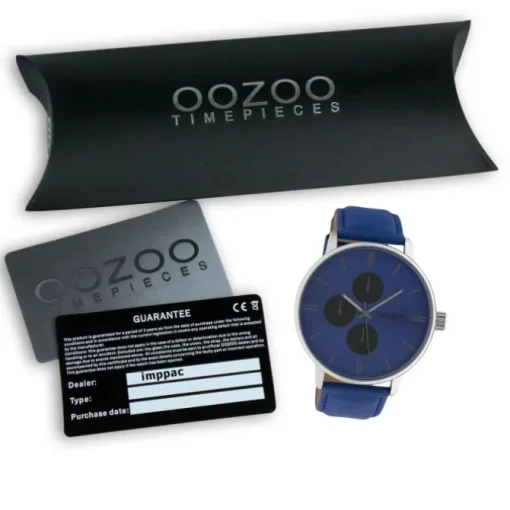Oozoo Damen Armbanduhr Timepieces Analog Leder blau UOC10310