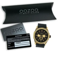 Oozoo Damen Armbanduhr Timepieces Analog Leder schwarz UOC10319