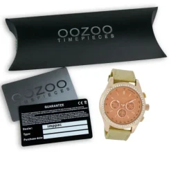 Oozoo Damen Armbanduhr Timepieces Analog Leder beige UOC5265A