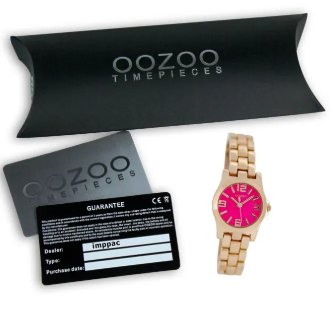 Oozoo Damen Armbanduhr Timepieces Analog Metall rosegold UOC6223A