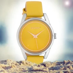 Oozoo Damen Armbanduhr Timepieces JR306 Analog Leder gelb UOJR306