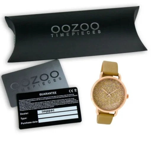 Oozoo Damen Armbanduhr Timepieces Analog Leder gelb UOC9100A
