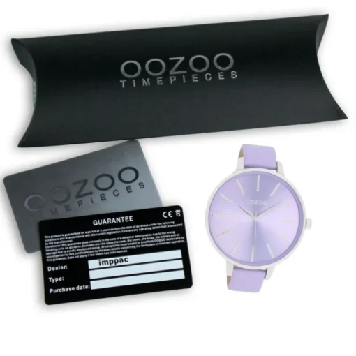 Oozoo Damen Armbanduhr Timepieces Analog Leder lila UOC11072