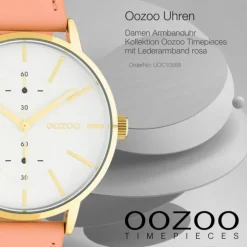 Oozoo Damen Armbanduhr Timepieces C10588 Analog Leder rosa UOC10588