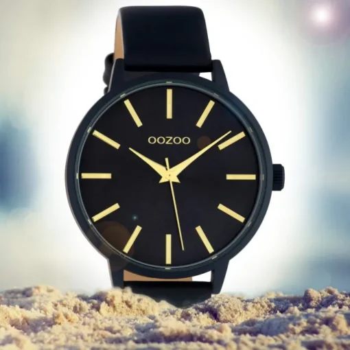 Oozoo Damen Armbanduhr Timepieces C10619 Analog Leder dunkelblau UOC10619