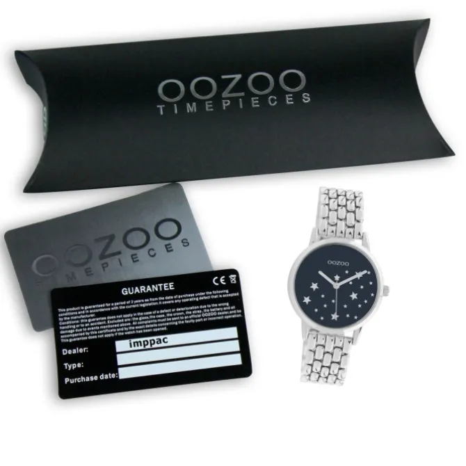 Oozoo Damen Armbanduhr Timepieces C11026 Analog Edelstahl silber UOC11026