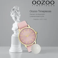 Oozoo Damen Armbanduhr Timepieces C11042 Analog Leder pink UOC11042