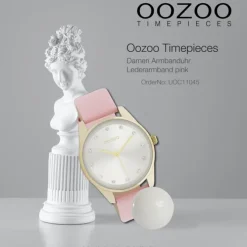 Oozoo Damen Armbanduhr Timepieces C11045 Analog Leder pink UOC11045