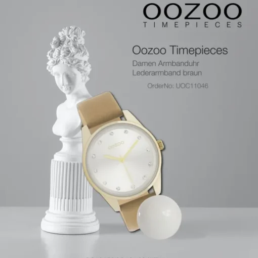 Oozoo Damen Armbanduhr Timepieces C11046 Analog Leder braun UOC11046