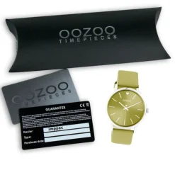 Oozoo Damen Armbanduhr Timepieces C10986 Analog Leder ockergelb UOC10986