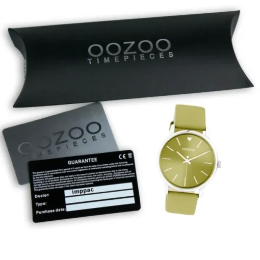 Oozoo Damen Armbanduhr Timepieces C10986 Analog Leder ockergelb UOC10986
