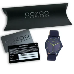 Oozoo Damen Armbanduhr Timepieces Analog Leder blau UOC11174