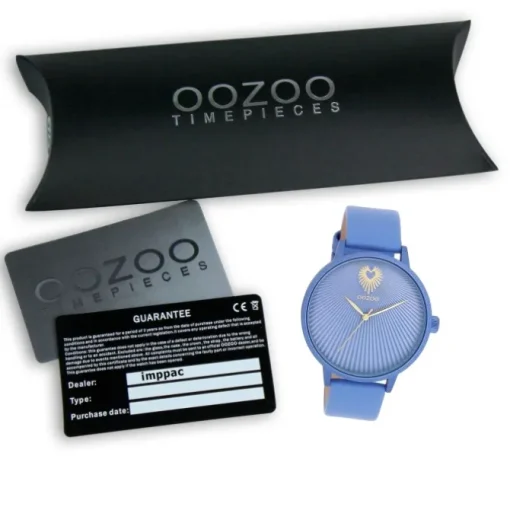Oozoo Damen Armbanduhr Timepieces Analog Leder blau UOC11246