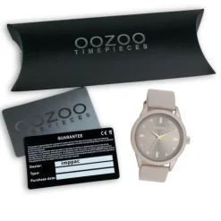 Oozoo Damen Armbanduhr Timepieces Analog Leder taupe braun UOC11287