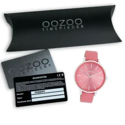 Oozoo Damen Armbanduhr Timepieces Analog Leder pink UOC11295