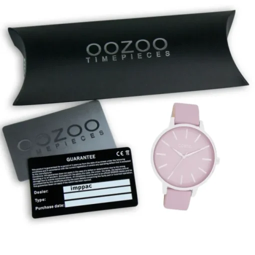 Oozoo Damen Armbanduhr Timepieces Analog Leder pastell-lila UOC11361